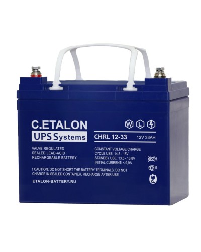 C.ETALON CHRL 12-33. Аккумулятор герметичный свинцово-кислотный. ETALON в Копейске
