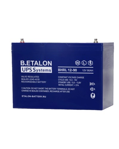 B.ETALON BHRL 12-90. Аккумулятор герметичный свинцово-кислотный. ETALON в Копейске