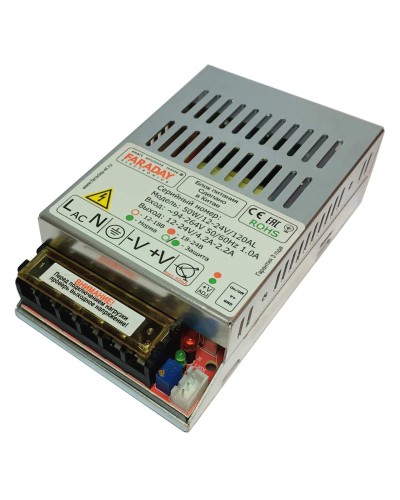 50W/12-24V/120AL. Импульсный блок питания. FARADAY в Копейске