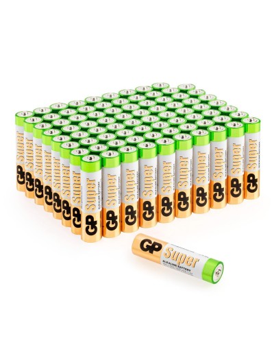 GP Super Alkaline 24A AAA (GP 24A-2CRVS80), упак. 80 шт.. Алкалиновые батарейки. GP Batteries в Копейске
