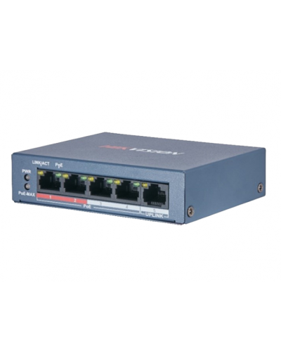 DS-3E0105P-E/M(B). Коммутатор с питанием POE. Hikvision в Копейске