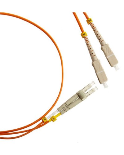FC-D2-50-LC/PR-SC/PR-H-1M-LSZH-OR. Патч-корд волоконно-оптический LC-SC. Hyperline в Копейске