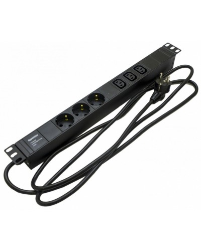 SHE19-3SH-3IEC-2.5EU. Блок розеток 19. Hyperline в Копейске