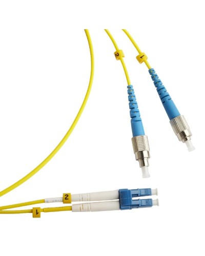 FC-D2-9-FC/UR-LC/UR-H-2M-LSZH-YL. Патч-корд волоконно-оптический FC/UPC-LC/UPC. Hyperline в Копейске