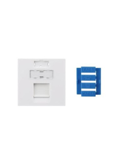 SIP3-1K-M45-45. Вставка 45x45 для 1 модуля Keystone Jack, со шторкой. Hyperline в Копейске