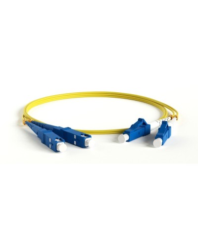 FC-D2-9-LC/UR-SC/UR-H-20M-LSZH-YL. Патч-корд волоконно-оптический одномодовый. Hyperline в Копейске