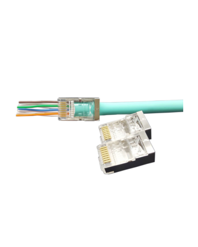 PLEZ-8P8C-U-C6-SH-100 (100 шт). Разъем RJ-45. Hyperline в Копейске