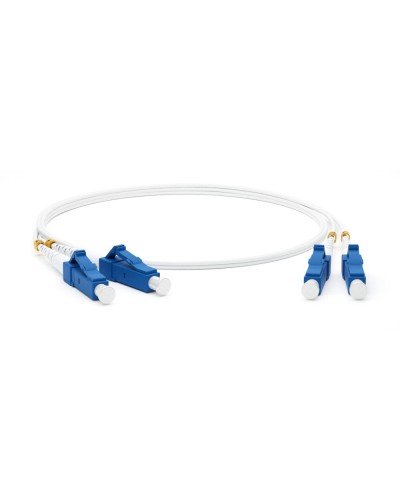 FC-D2-9A1-LC/UR-LC/UR-H-1M-LSZH-WH. Патч-корд волоконно-оптический LC-LC. Hyperline в Копейске