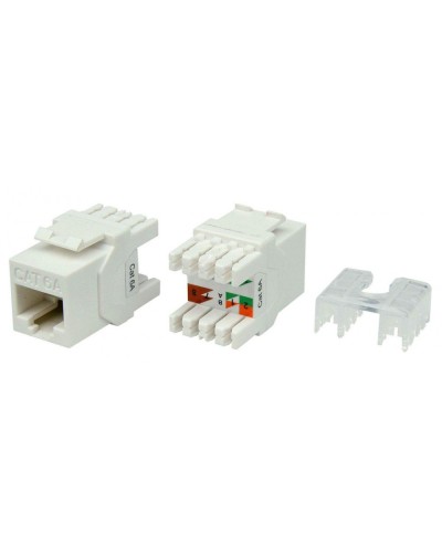 KJ8-8P8C-C6A-180-WH. Вставка Keystone Jack RJ-45. Hyperline в Копейске