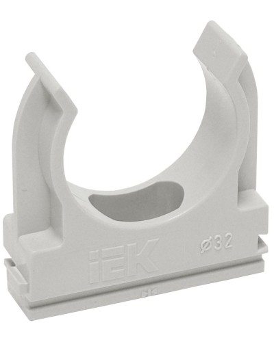 Держатель с защёлкой D20 серый ELASTA (100 шт) (CTA10D-CF20-K41-100). Держатель с защёлкой. IEK в Копейске