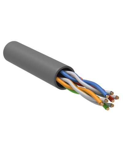 GENERICA U/UTP кат. 5E 100МГц 4 пары PVC INDOOR серый (BC1-C5E04-111-100-G). Кабель «витая пара» (LAN) для структурированных систем связи. IEK в Копейске