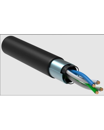 GENERICA F/UTP 5E 24AWG 2PR LDPE 1м черный 305м (BC3-C5E02-339-305-R-G). Кабель «витая пара» (LAN) для структурированных систем связи. IEK в Копейске