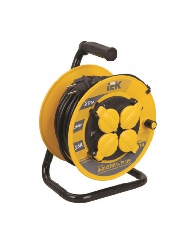 УК50 4 места, 50м (WKP15-16-04-50-44). Удлинитель на катушке Industrial plus. IEK в Копейске