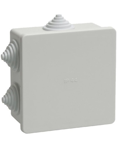 Коробка распаячная КМ41235 85х85х40 открытой проводки IP44 6 гермовводов серая (UKO11-085-085-040-K41-44). Коробка распаячная безгалогенная (HF). IEK в Копейске