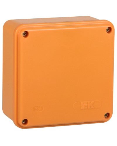 Коробка распаячная огнестойкая ПС 100х100х50 6P 6мм² IP44 гладкие стенки (UKF20-100-100-050-6-6-09). Коробка распаячная огнестойкая безгалогенная (HF). IEK в Копейске