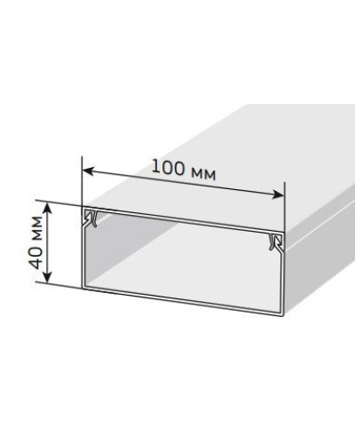 Короб 100х40 ЭЛЕКОР (CKK10-100-040-1-K01). Кабель-канал с двойным замком. IEK в Копейске
