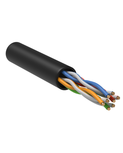 GENERICA U/UTP кат.5E 24AWG 4 пары LDPE черный (BC3-C5E04-139-305-R-G). Кабель «витая пара» (LAN) для структурированных систем связи. IEK в Копейске