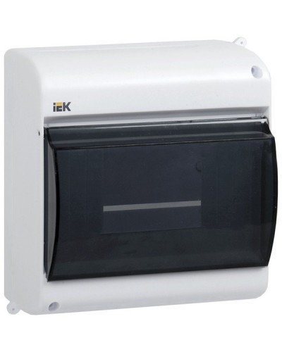 Корпус пластиковый КМПн 2/4 IP30 белый KREPTA 3 (MKP42-N-04-30-12). Щиток модульный с прозрачной дверцей, настенный. IEK в Копейске