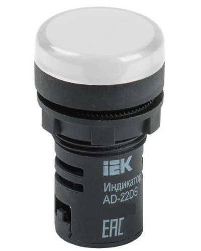 Лампа AD22DS (LED) матрица D22 мм 230В белый (BLS10-ADDS-230-K01). Светосигнальный индикатор. IEK в Копейске