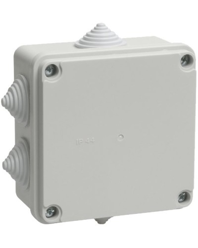 Коробка распаячная КМ41233 100х100х50 открытой проводки IP44 6 гермовводов серая (UKO11-100-100-050-K41-44). Коробка распаячная безгалогенная (HF). IEK в Копейске