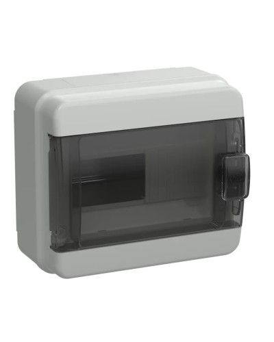 Корпус пластиковый КМПн-8 IP65 TEKFOR (TF5-KP72-N-08-65-K03-K02). Корпус модульный пластиковый черная прозрачная дверь. IEK в Копейске