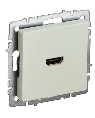 Розетка HDMI РHDMI-0-БрКр бежевый BRITE (BR-H10-K10). Розетка HDMI. IEK в Копейске