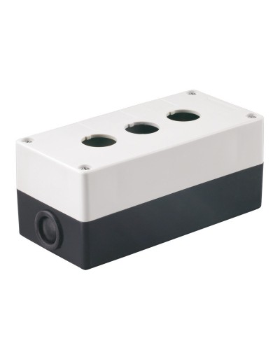 Корпус КП103 для кнопок 3 места белый (BKP10-3-K01). Корпус для кнопочных постов. IEK в Копейске