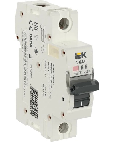 M06N 1P B 6А 6кА ARMAT (AR-M06N-1-B006). Автоматический выключатель. IEK в Копейске