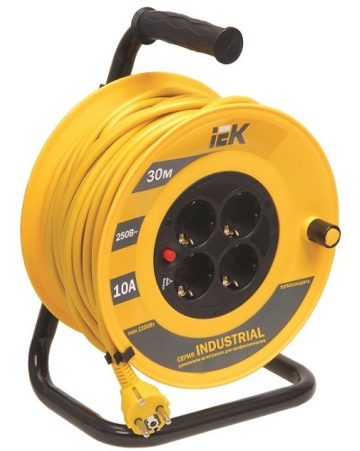 УК40 4 места, 40м (WKP15-16-04-40). Удлинитель на катушке Industrial. IEK в Копейске