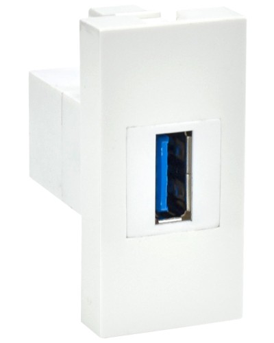Розетка USB A 3.0 PRIMER РКЮ-10-00-П белый IEK (PR-KK40D-RU-0-1-A3-K01). Розетка USB. IEK в Копейске