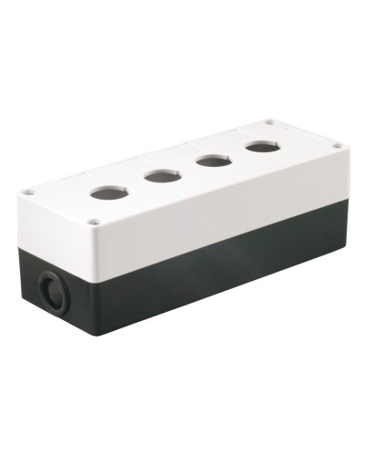 Корпус КП104 для кнопок 4 места белый (BKP10-4-K01). Корпус для кнопочных постов. IEK в Копейске