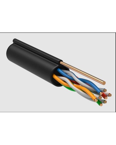 GENERICA U/UTP 5E 24AWG 4PR LDPE трос черный (BC3-C5E04-159-305-R-G). Кабель «витая пара» (LAN) для структурированных систем связи. IEK в Копейске