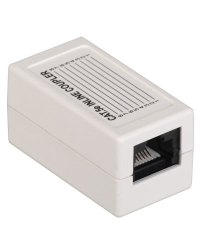 CS70-1C5EU. Проходной адаптер категория 5Е UTP тип RJ45-RJ45, белый. ITK в Копейске