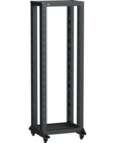 LF05-20U66-2RM. Стойка 2-рамная на рол. 20U 600х600мм черная. ITK в Копейске