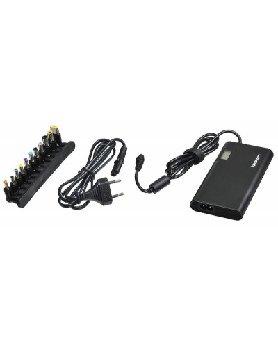 Блок питания Ippon SD90U автоматический 90W 15V-19.5V 11-connectors 4.5A 1xUSB 2.1A, LCD индикатор (705053). Блок питания. Ippon в Копейске