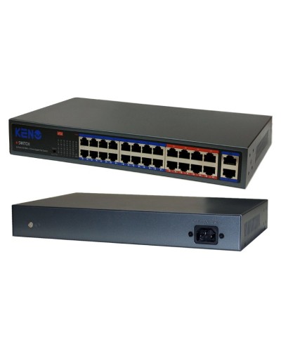 KN-SW2402POE+. Коммутатор с питанием по PoE. KENO в Копейске
