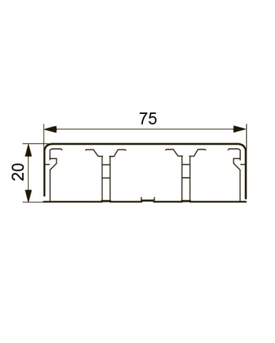 Короб DLPlus 75х20 (030033): Кабель-канал в Копейске