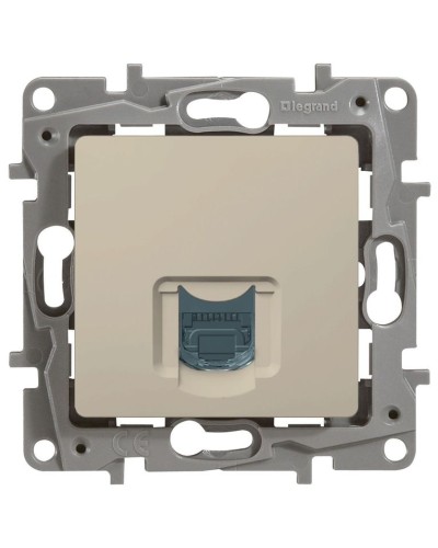 Розетка 5e, UTP, 1хRJ45, ETIKA, слоновая кость (672341). Розетка. LegranD в Копейске