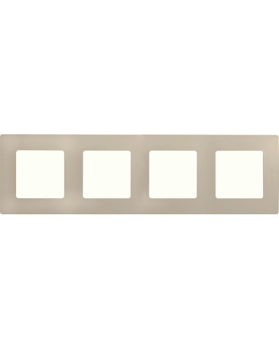 Рамка 4 поста ETIKA, слоновая кость (672514). Рамка. LegranD в Копейске