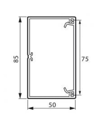 Кабель-канал 85x50 мм METRA (638080): Короб в Копейске