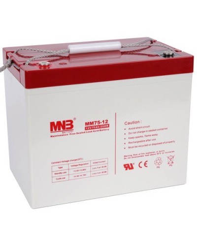 MNB MM 75-12. Аккумулятор герметичный свинцово-кислотный. MNB в Копейске