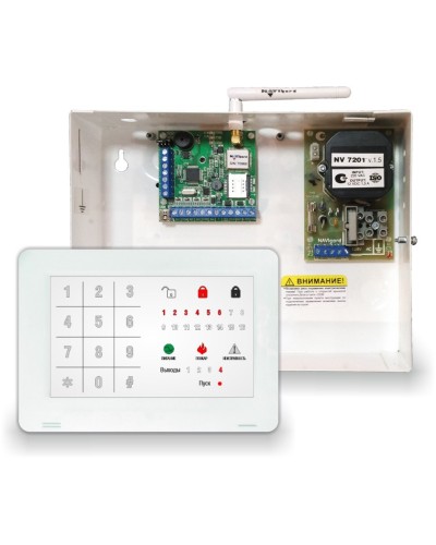 NV 1010c/8524. Устройство оконечное объектовое приемно-контрольное c GSM коммуникатором. NAVIgard в Копейске