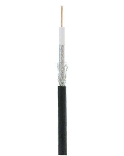 RG-6 CCS, Out, PE (UEC-C2-32123B-BK-3). Кабель коаксиальный омедненный. NETLAN в Копейске