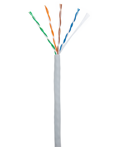U/UTP 4pair, Cat5e, In, PVC (CCA-UU004-5E-PVC-GY). Кабель «витая пара» (LAN) для структурированных систем связи. NETLAN в Копейске