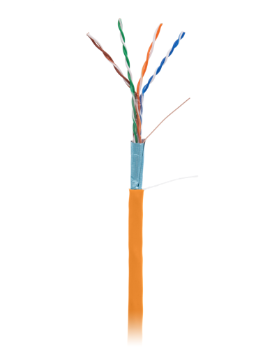 F/UTP 4pair, Cat5e, In, LSZH (EC-UF004-5E-LSZH-OR). Кабель «витая пара» (LAN) для структурированных систем связи. NETLAN в Копейске