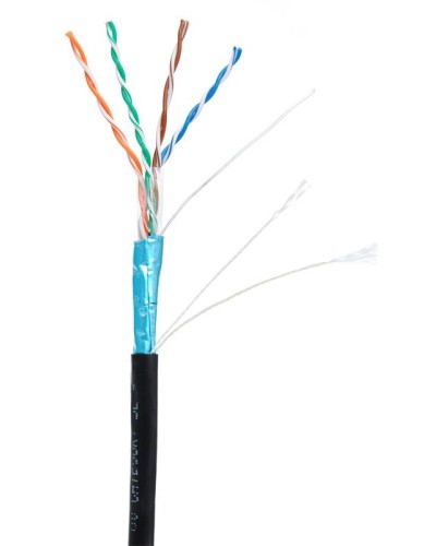 F/UTP 4pair, Cat5e, Out, PE (EC-UF004-5E-PE-BK-1). Кабель «витая пара» (LAN) для структурированных систем связи. NETLAN в Копейске