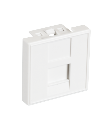 EC-IMF-1-WT-10 (10шт). Вставка 45x45 (Mosaic) для 1 модуля Keystone Jack. NETLAN в Копейске