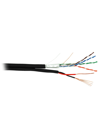 F/UTP 4pair, Cat5e, Out, PVC+PWR (EC-UF004-5E-PC050-PE-BK). Кабель «витая пара» (LAN) для структурированных систем связи. NETLAN в Копейске