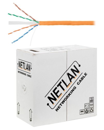 U/UTP 4pair, Cat6, Solid, In, LSZH (EC-UU004-6-LSZH-OR). Кабель «витая пара» (LAN) для структурированных систем связи. NETLAN в Копейске