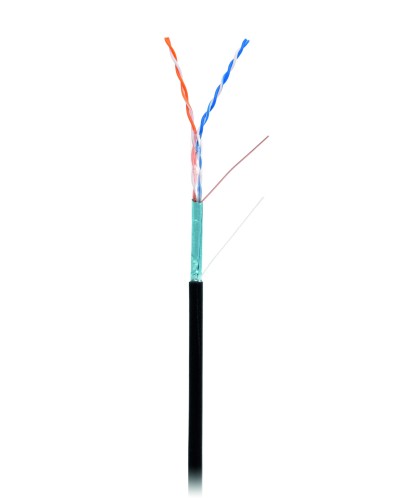 F/UTP 2pair, Cat5, Out, PE (EC-UF002-5-PE-BK). Кабель «витая пара» (LAN) для структурированных систем связи. NETLAN в Копейске